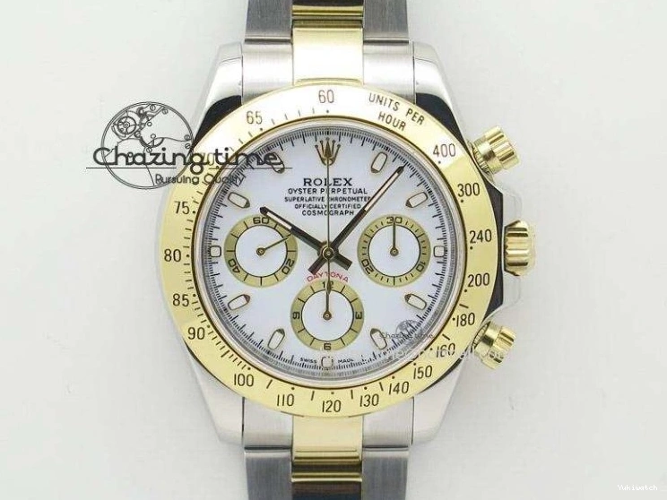 SA4130 Strap Rubber 1:1 Daytona BTF Best 116518 Lume on V2 Dial Oysterflex Edition YG 0523